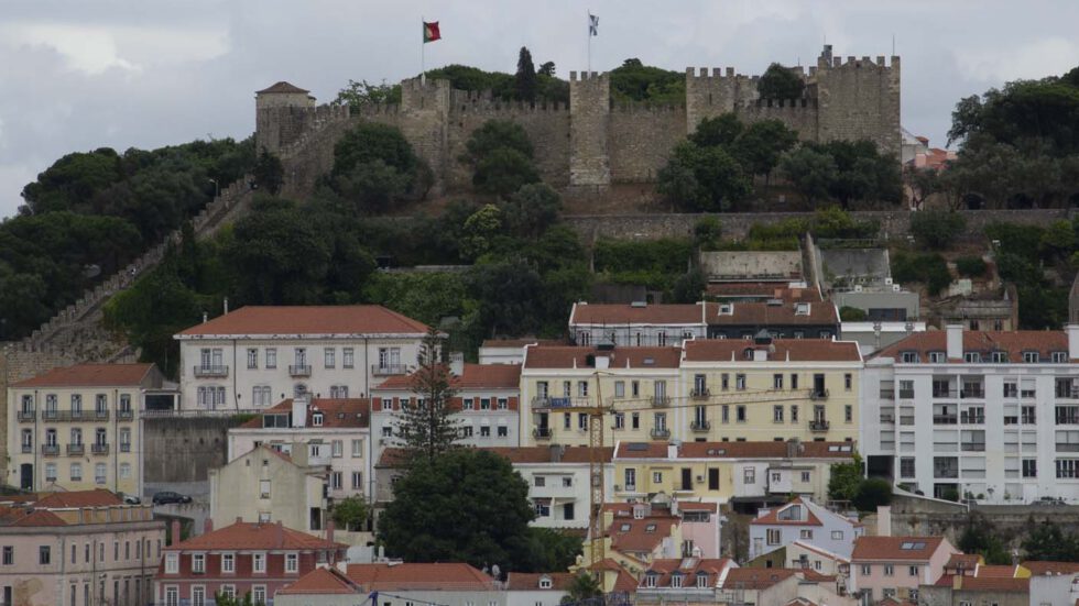 Castelo De Sao Jorge Lissabon Het Historisch Kasteel